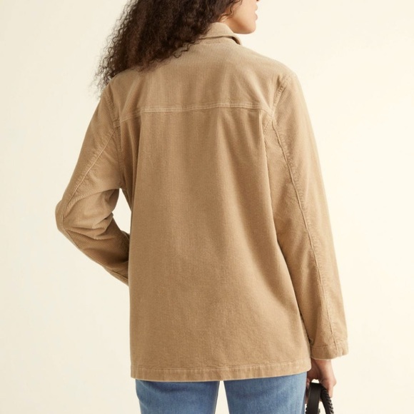 PARIS ATELIER & OTHER STORIES CAMEL CORDUROY JACKET - Picture 3 of 8